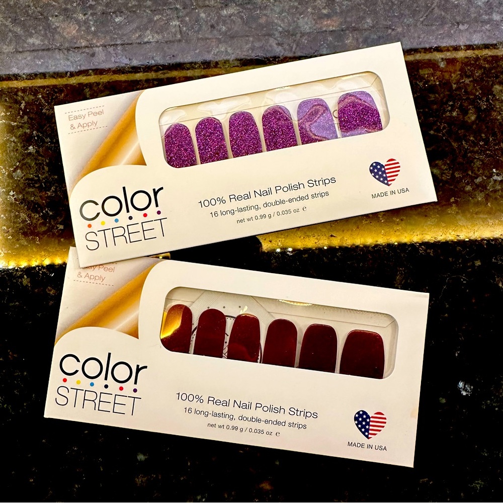 NWT Color Street Sparkly Purple: 2 Sets